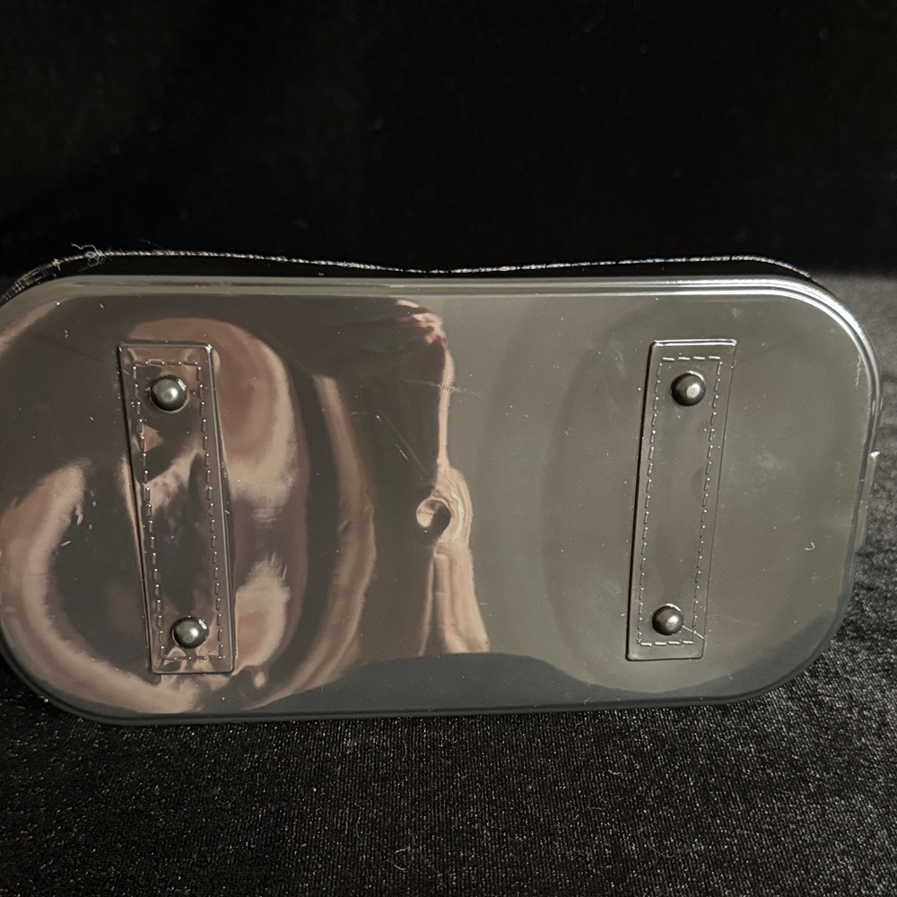 Elegant Black Glossy Mini Bag/Crossbody - Picture 4 of 5